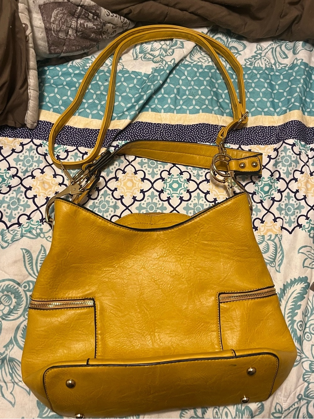 Stylish Mustard Hobo Shoulder Bag - Versatile Everyday Carry